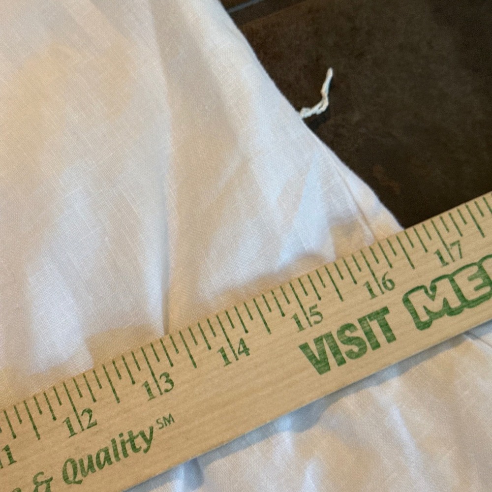 Reformation Taylor Linen Jumpsuit Strapless White Missing Belt Sz 4 Euro Summer - Picture 13 of 15